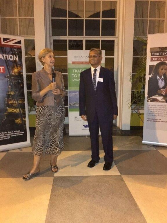 <p>With British High Commissioner in Tanzania</p>